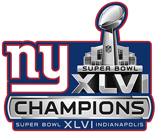 New York Giants 2012 Champion Logo fabric transfer
